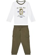 GUESS Комплект блуза и панталон N5YG06 K8HM4 Бял Regular Fit