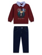 GUESS Комплект суитшърт и панталон от плат N6YG07 K5170 Regular Fit
