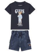 GUESS Комплект тишърт и дънкови къси панталони I6GG04 K8HM4 Regular Fit