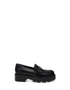 GUESS лоуфъри с дебела подметка FLFYAM LEA14 Черен