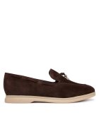 GUESS лоуфъри с дебела подметка FLTNAI SUE14 Кафяв