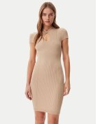 GUESS Плетена рокля W5GK46 Z3L10 Екрю Slim Fit
