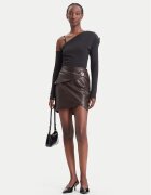 GUESS Пола от имитация на кожа W6BD27 W4251 Slim Fit