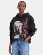 GUESS Суитшърт W6BQ18 K6664 Черен Oversize