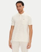 GUESS Тениска с яка и копчета M5GP08 KCSJ0 Екрю Regular Fit