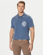 GUESS Тениска с яка и копчета M5RP10 KCMY0 Regular Fit