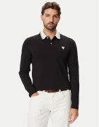 GUESS Тениска с яка и копчета M6BP58 K6201 Slim Fit