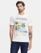 GUESS Тишърт M5YI38 KBW41 Екрю Regular Fit