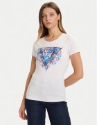 GUESS Тишърт W5BI29 J1314 Екрю Slim Fit