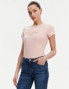 GUESS Тишърт W5GI47 KA0Q1 Екрю Slim Fit