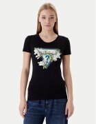 GUESS Тишърт W6RI35 J1314 Екрю Slim Fit