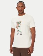 GUESS Тишърт Z6YI28 K5092 Кремав Regular Fit