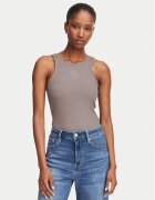GUESS топ W6RP39 KD092 Тъмнобежов Regular Fit