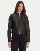 HUGO Кожено яке Lasari 50555743 Regular Fit