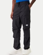 HUGO Текстилни панталони Gadic242 50545643 Черен Relaxed Fit
