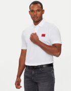 HUGO Тениска с яка и копчета Dereso222 50466202 Slim Fit