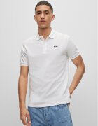 HUGO Тениска с яка и копчета Donos222 50466182 Бял Regular Fit