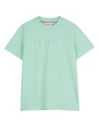 HUGO Тишърт G01014 D Зелен Regular Fit