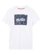 HUGO Тишърт G01020 D Бял Regular Fit