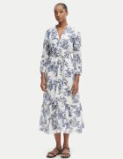 Iconique Лятна рокля IC25-078 Бял Relaxed Fit