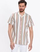 Indicode Риза Mulle 20-350 Екрю Regular Fit