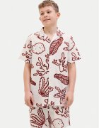 Jack & Jones Junior Риза Luke 12277298 Екрю Relaxed Fit