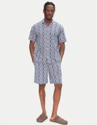 Jack & Jones Комплект от риза и текстилни шорти Seersucker 12284648 Relaxed Fit