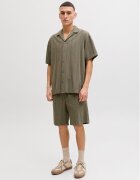 Jack & Jones Комплект от риза и текстилни шорти Tyson 12297649 Relaxed Fit