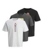 Jack & Jones Комплект тениски Holiday Skull 12294420 Regular Fit