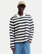 Jack & Jones Тениска с яка и копчета Bleecker 12285805 Loose Fit