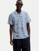 Jack & Jones Тениска с яка и копчета Blu Hawaii 12295860 Relaxed Fit