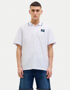 Jack & Jones Тениска с яка и копчета Hudson 12269238 Светлосиньо Regular Fit