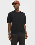 Jack & Jones Тениска с яка и копчета Linen 12252748 Regular Fit