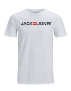 Jack & Jones Тишърт Corp Logo 12137126 Бял Slim Fit