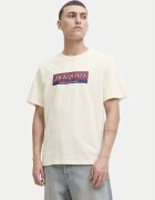 Jack & Jones Тишърт Rinwood 12283628 Екрю Regular Fit