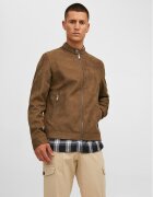 Jack & Jones Яке от имитация на кожа Rocky 12223141 Regular Fit