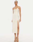 JACQUEMUS Коктейлна рокля 24E241DR100 Екрю Regular Fit