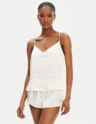 Juicy Couture Тениска на пижама JCLCT125511 Екрю Regular Fit