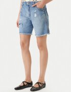 JUST CAVALLI Дънкови шорти 80PAD5S5 CDWCD Loose Fit
