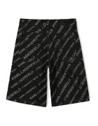 KARL LAGERFELD KIDS Дънкови шорти Z30415 D Черен Regular Fit