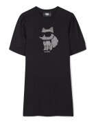 KARL LAGERFELD KIDS Ежедневна рокля Z30458 M Черен Regular Fit