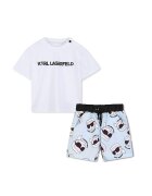 KARL LAGERFELD KIDS Комплект тишърт и панталонки Z31067 Regular Fit