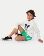 KARL LAGERFELD KIDS Спортни шорти Z30025 D Зелен Regular Fit