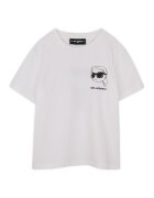 KARL LAGERFELD KIDS Тишърт Z31103 D Бял Regular Fit