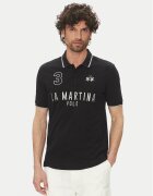 La Martina Тениска с яка и копчета Yeshayahu MAP320 PK001 Regular Fit