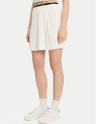 Lacoste Плисирана пола JF1403 Екрю Regular Fit