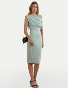 Lauren Ralph Lauren Коктейлна рокля 250964081001 Светлосиньо Slim Fit