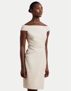 Lauren Ralph Lauren Коктейлна рокля 253936389003 Екрю Slim Fit