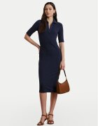 Lauren Ralph Lauren Плетена рокля 200973609001 Тъмносин Slim Fit