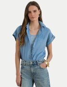 Lauren Ralph Lauren Риза 200874259011 Светлосиньо Relaxed Fit